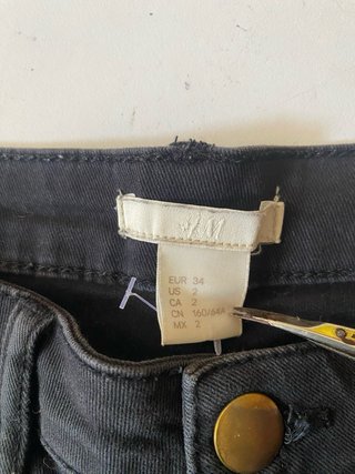 Shorts jeans H&M vita alta 34