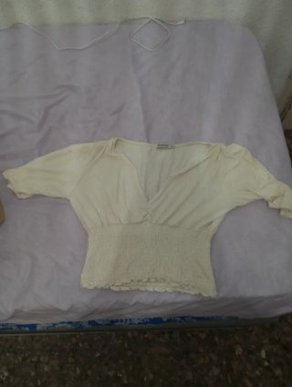 Top Stradivarius Blancos Talla XS