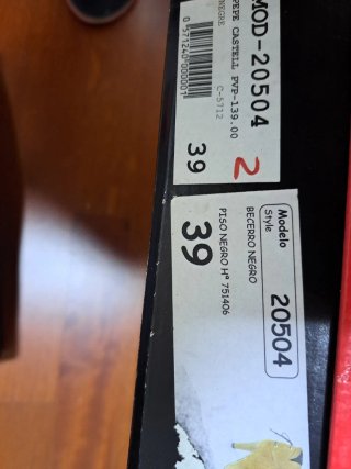 Botines Castell Talla 39 Negros