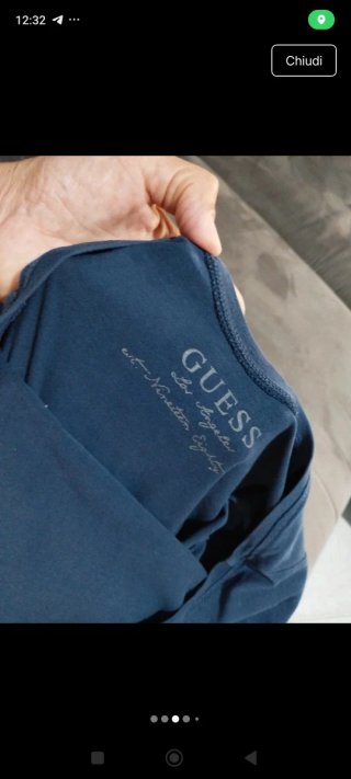 Maglietta Guess blu tg M