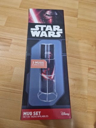 Set 3 Tazas Star Wars Kylo Ren Apilables