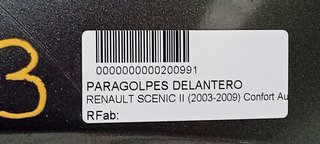 PARAGOLPES DELANTERO RENAULT SCENIC II Confort Authentique