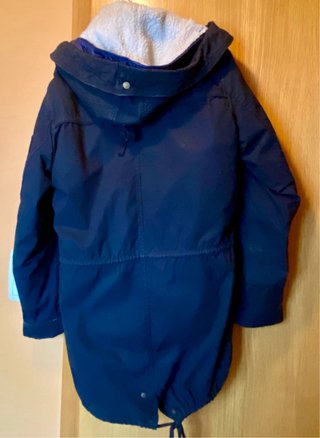 Parka larga con forro extraible de lana