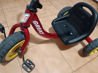 Triciclo infantil GREAT rojo