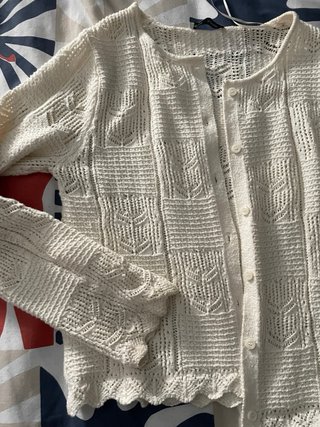 Chaqueta fina beige mujer talla única