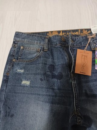 Pantalón vaquero Desigual Mickey Mouse