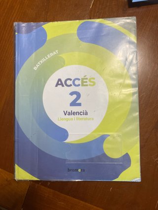 Accés 2n Batxillerat. Valencià: llengua i liter...