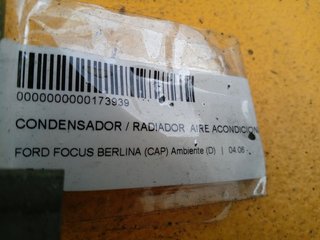 CONDENSADOR / RADIADOR  AIRE ACONDICIONADO FORD FOCUS BERLINA (CAP) Ambiente (D)
