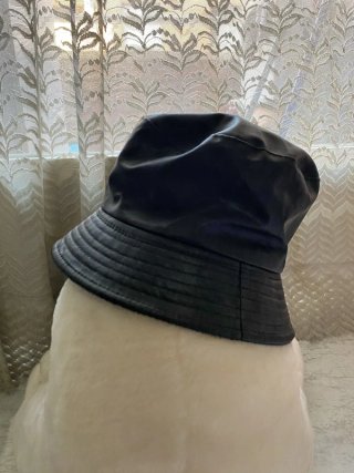 Sombrero Gorro Pescador Piel Negro