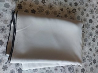 Taglio tessuto tende oscuranti grigio