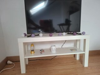 Mesa TV 35 pulgadas lacada blanca