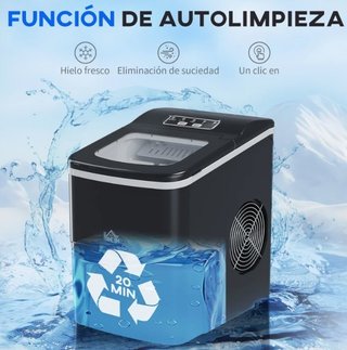 Máquina de Hielo Autolimpieza 12kg/24h