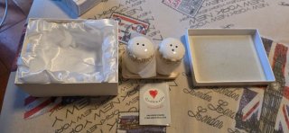 Set Contenitori Sale e Pepe Cuorematt Ceramica