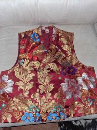 Chaleco Fallero Talla 58  Bordado Dorado