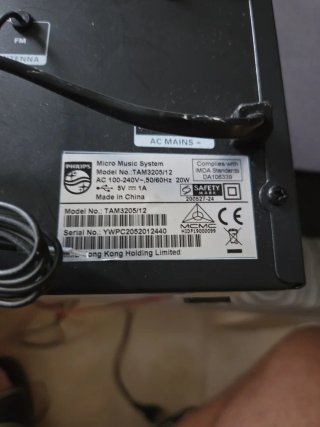 Equipo de música Philips M3205