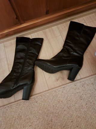 Botas de piel mujer marrones