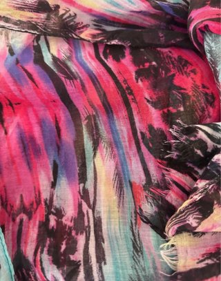Pañuelo estampado multicolor