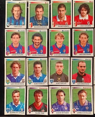 103 figurine Panini Calciatori 1997-98 con velina