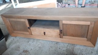 Mueble TV madera rústico