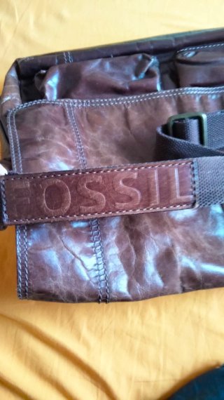 Cartella uomo Fossil marrone testa di moro
