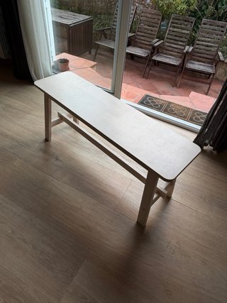 Banco Ikea Norraker Madera Claro