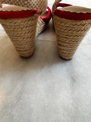 Cuñas Esparto Rojas Talla 37