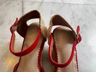 Cuñas Esparto Rojas Talla 37