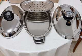 Olla AMC Ovalada con tapa Super Vapor