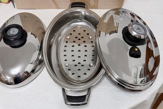 Olla AMC Ovalada con tapa Super Vapor