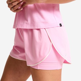 Pantalón Corto Mujer Rosa Doble Capa