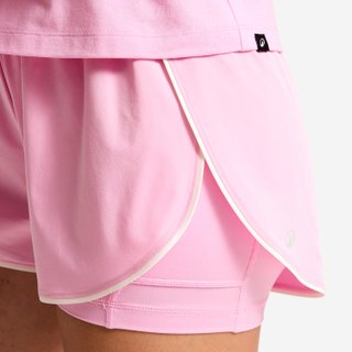 Pantalón Corto Mujer Rosa Doble Capa
