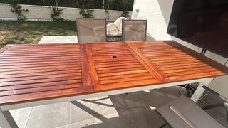 Conjunto mesa y 6 sillas de jardín