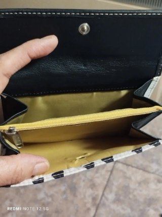 Cartera Billetera Piel Del potro Triángulos