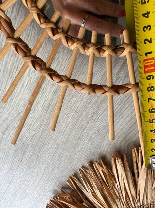 Espejos decorativos ratán y madera