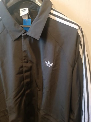 Chaqueta Adidas Coach 3 Stripes Talla XXL