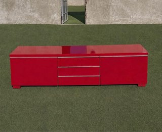 Mueble TV rojo
