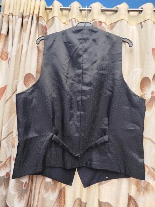 Chaleco de traje negro Talla 54 Nuevo con etiqueta