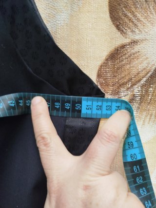 Chaleco de traje negro Talla 54 Nuevo con etiqueta