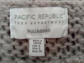 Jersey Pull&Bear rayas beige y azul Talla S