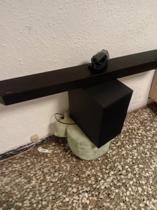 Barra de Sonido Negra con Subwoofer