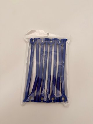 Soporte para copas de vino azul
