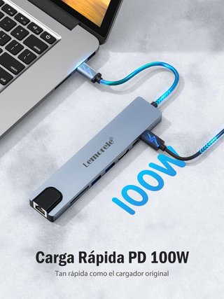 Lemorele Hub USB-C 8 en 1