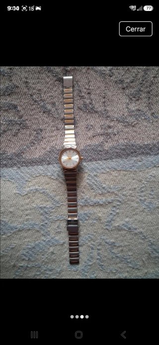 Reloj Mujer Estuche Oro y Plata