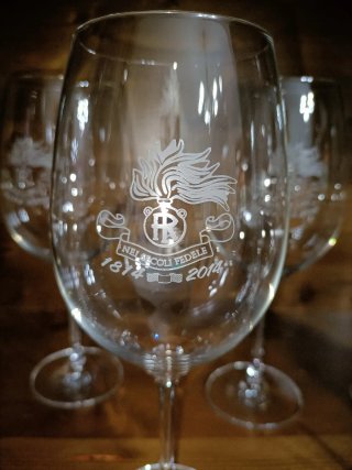Set 6 Calici Vino Arma Carabinieri Collezione