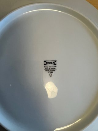 6 Platos Llanos IKEA Porcelana Blanca 27cm