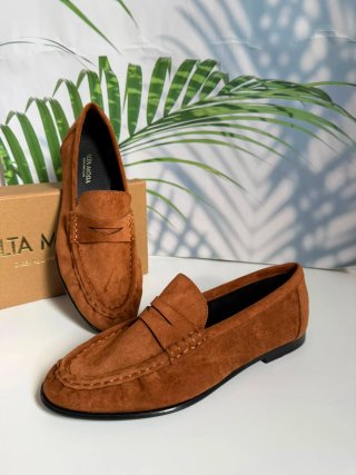 Mocasines efecto ante. Número 41