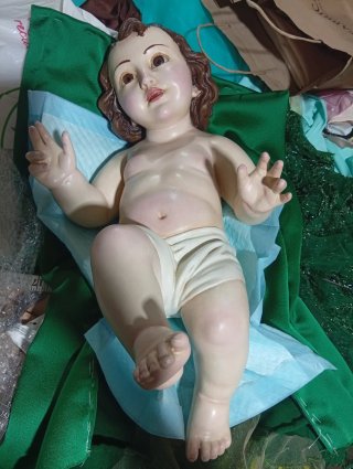Niño Jesús figura decorativa muy grande 57cm