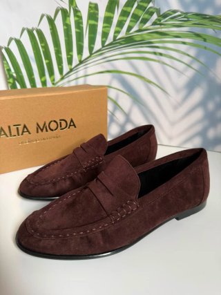 Mocasines efecto ante. Número 36