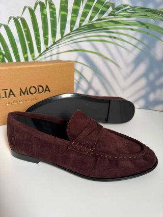 Mocasines efecto ante. Número 37