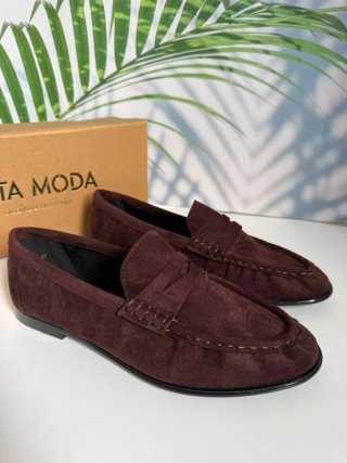 Mocasines efecto ante. Número 37